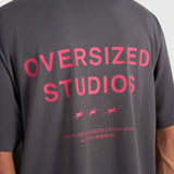 Confidence V2 Heavy Box Tee - Vintage Grey/Pink