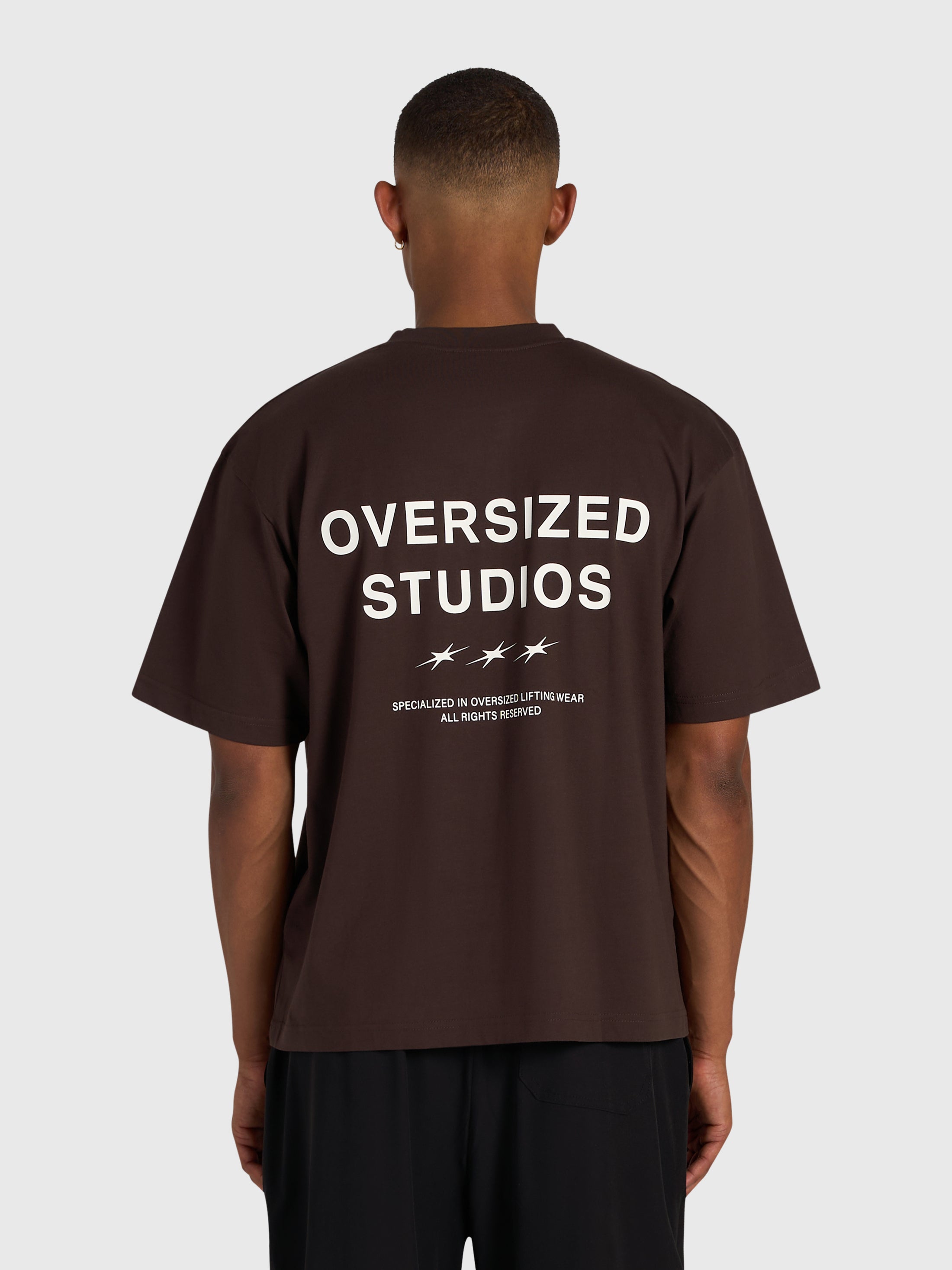 Confidence V2 Box Tee - Brown/White
