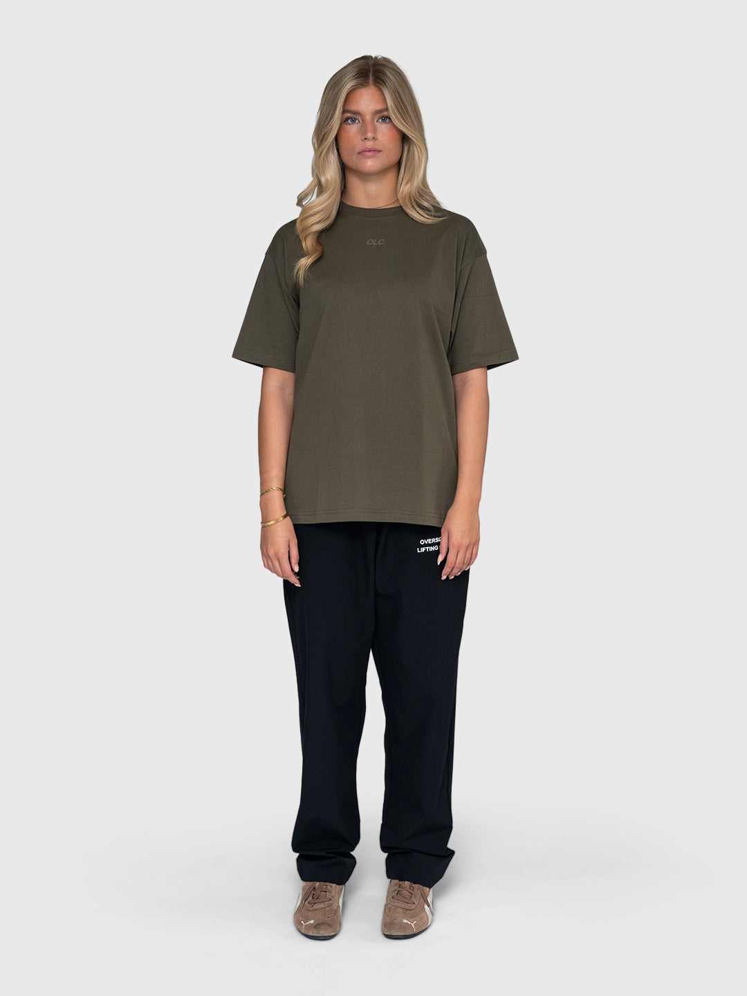 Logo Box Tee - Army/Black