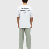 Logo Tech Pants - Sage/White