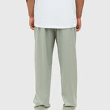 Logo Tech Pants - Sage/White