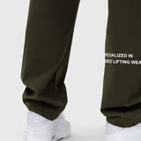 Confidence Tech Pants - Khaki Green/White