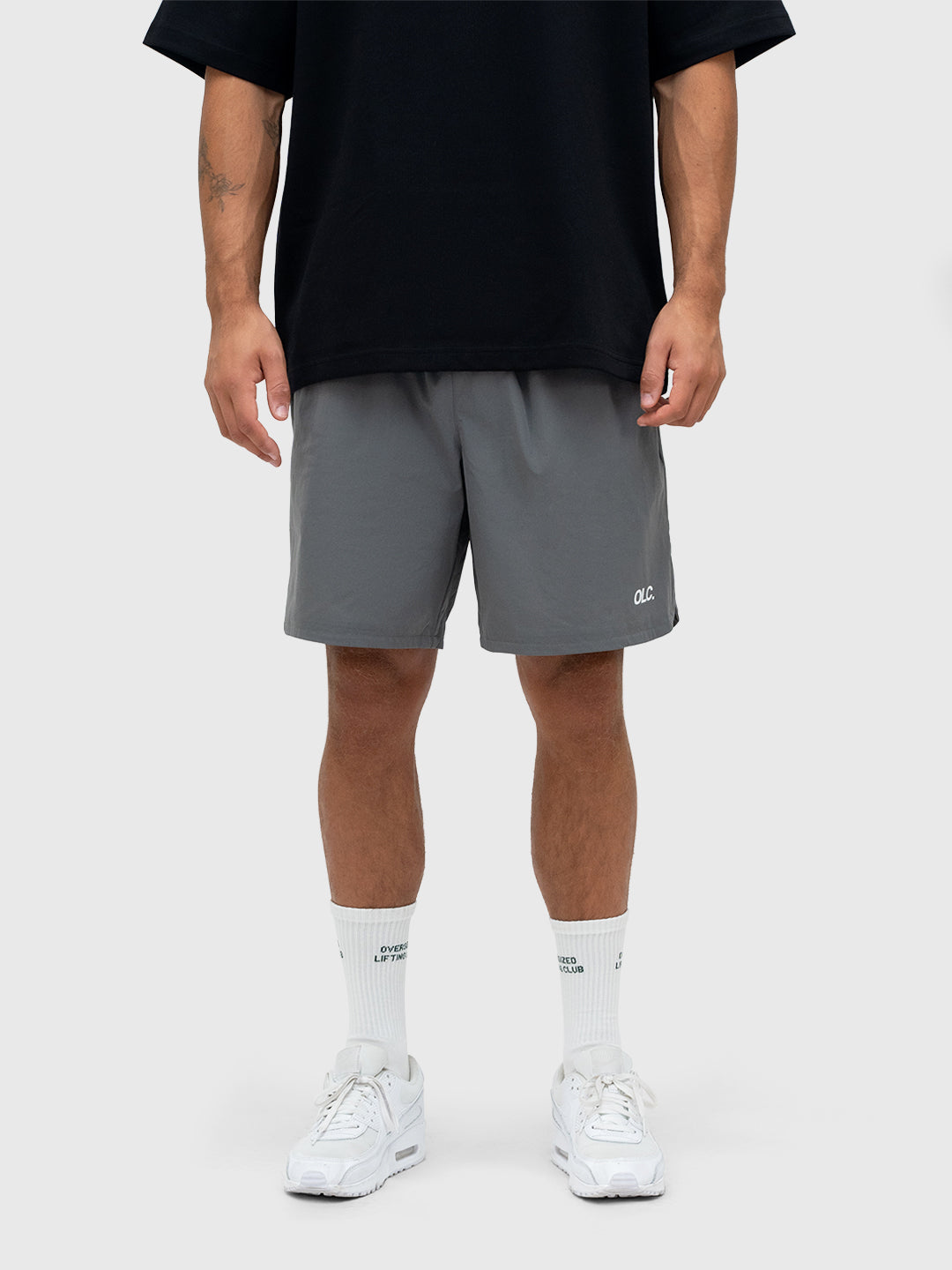 Logo Tech Shorts - Charcoal/White