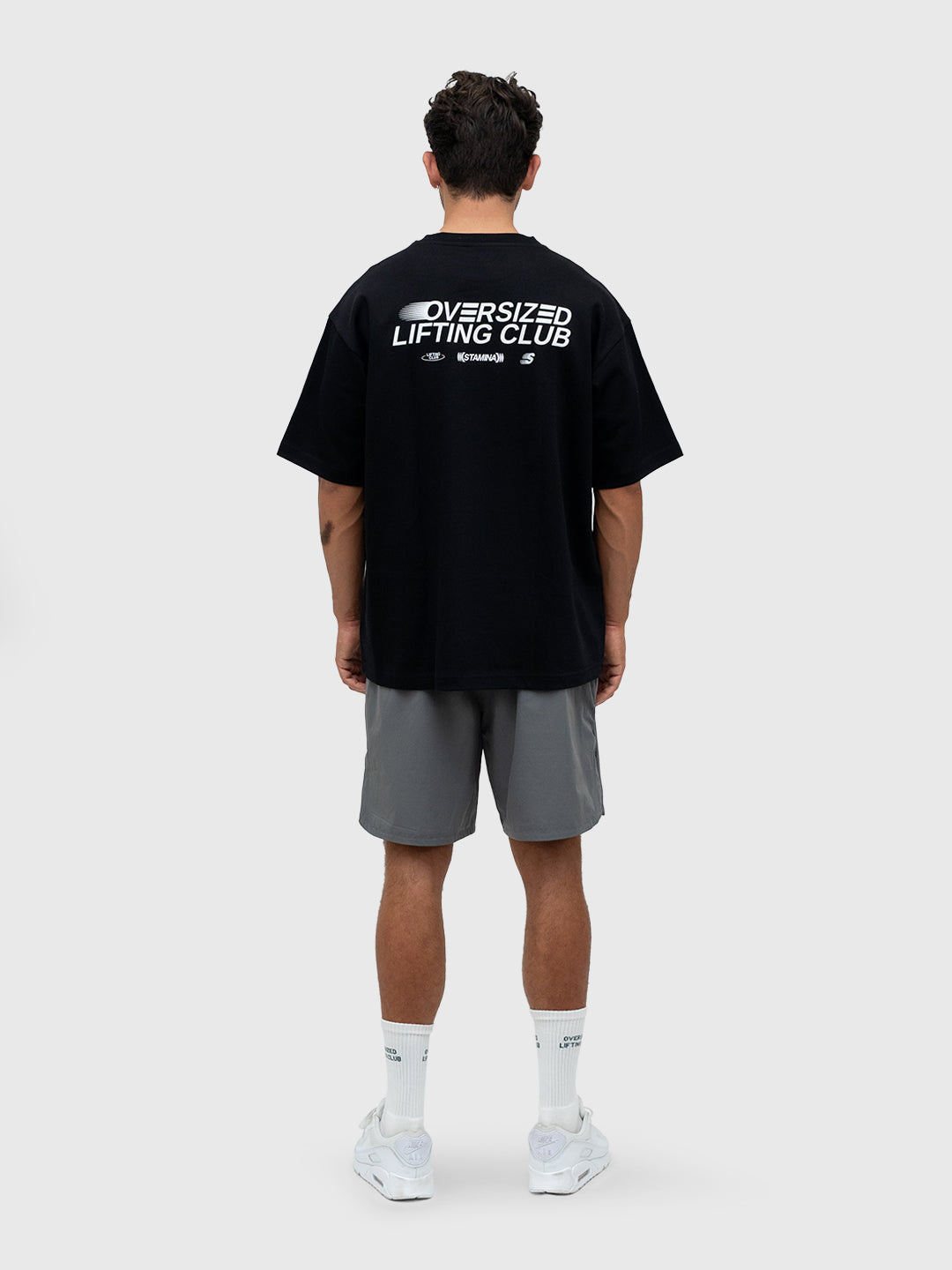 Confidence Tech Shorts - Charcoal/White