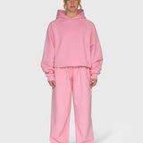 Cloud Raglan Hoodie - Pink