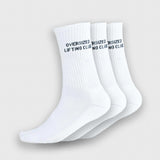 3-Pack: Confidence Socks - White/Black