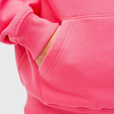 Long Run Hoodie - Hot Pink/White