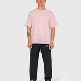 Long Run Box Tee - Pink/White