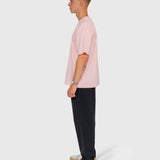 Long Run Box Tee - Pink/White