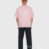 Long Run Box Tee - Pink/White