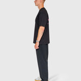 Long Run Box Tee - Black/Pink