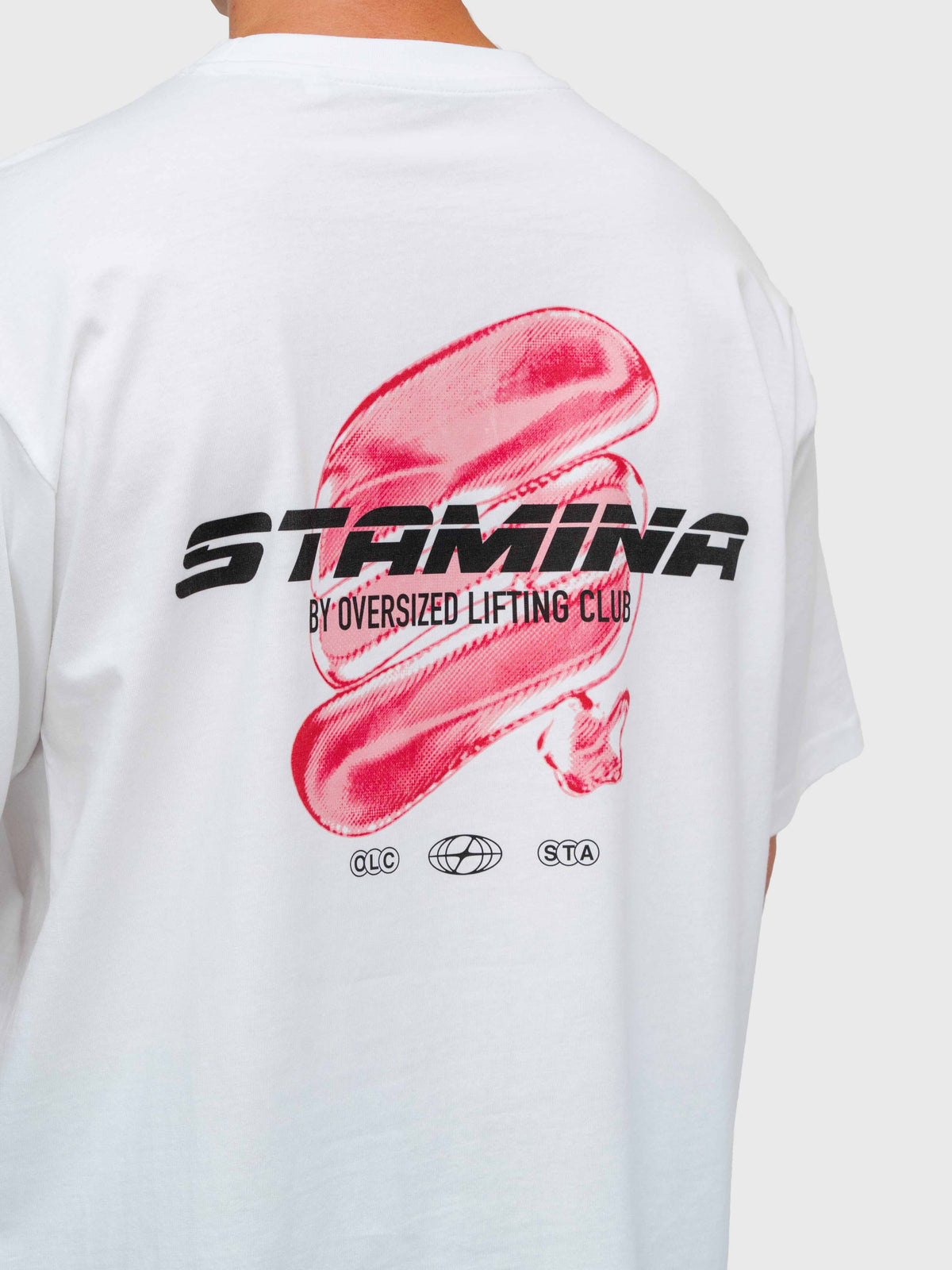Stamina Chrome Box Tee - White/Pink