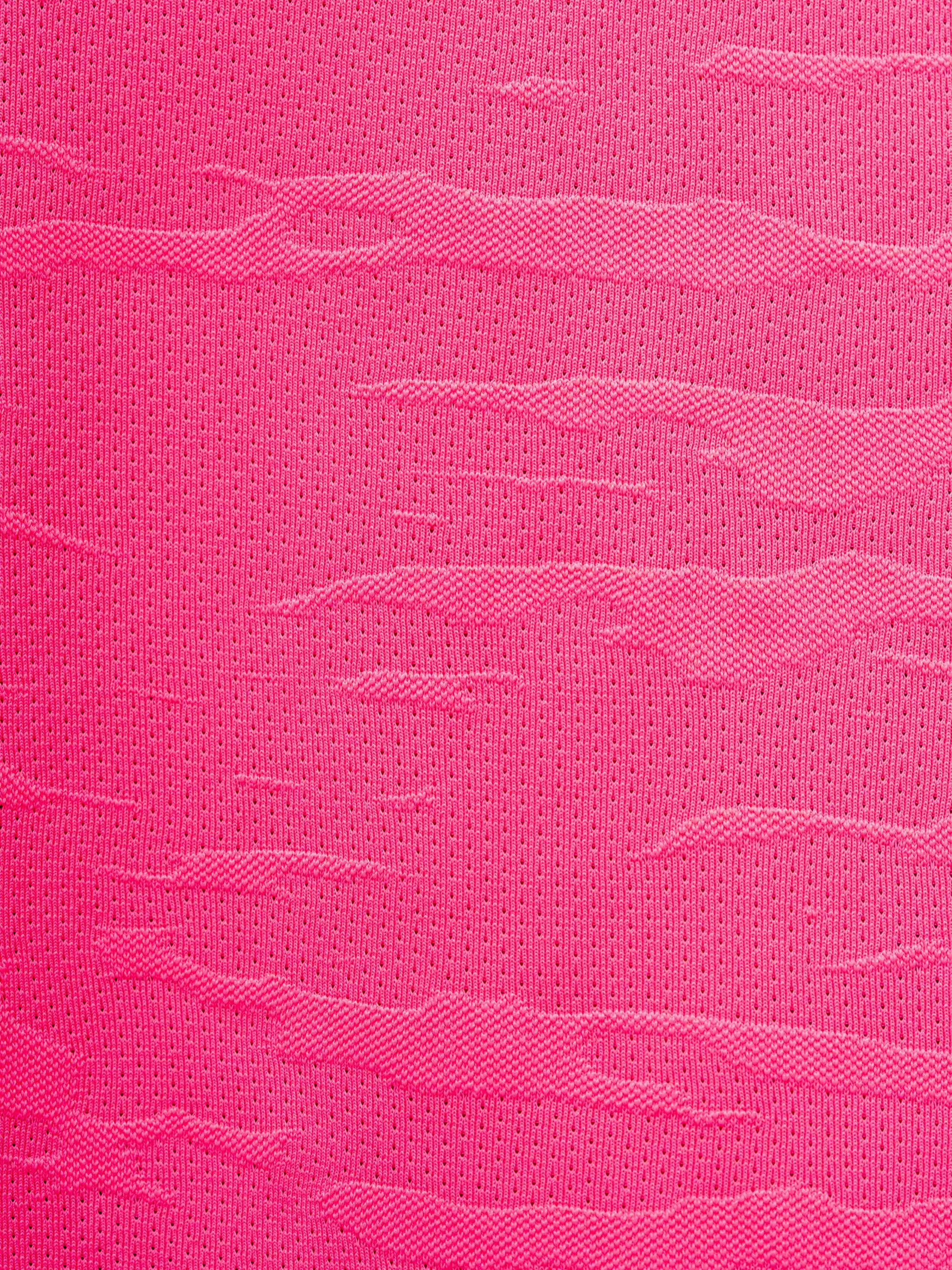 Active Long Sleeve Logo - Hot Pink/White