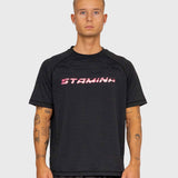 Flow Active Tee - Black/Pink