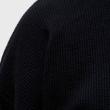 Waffle Football Long Sleeve – Black