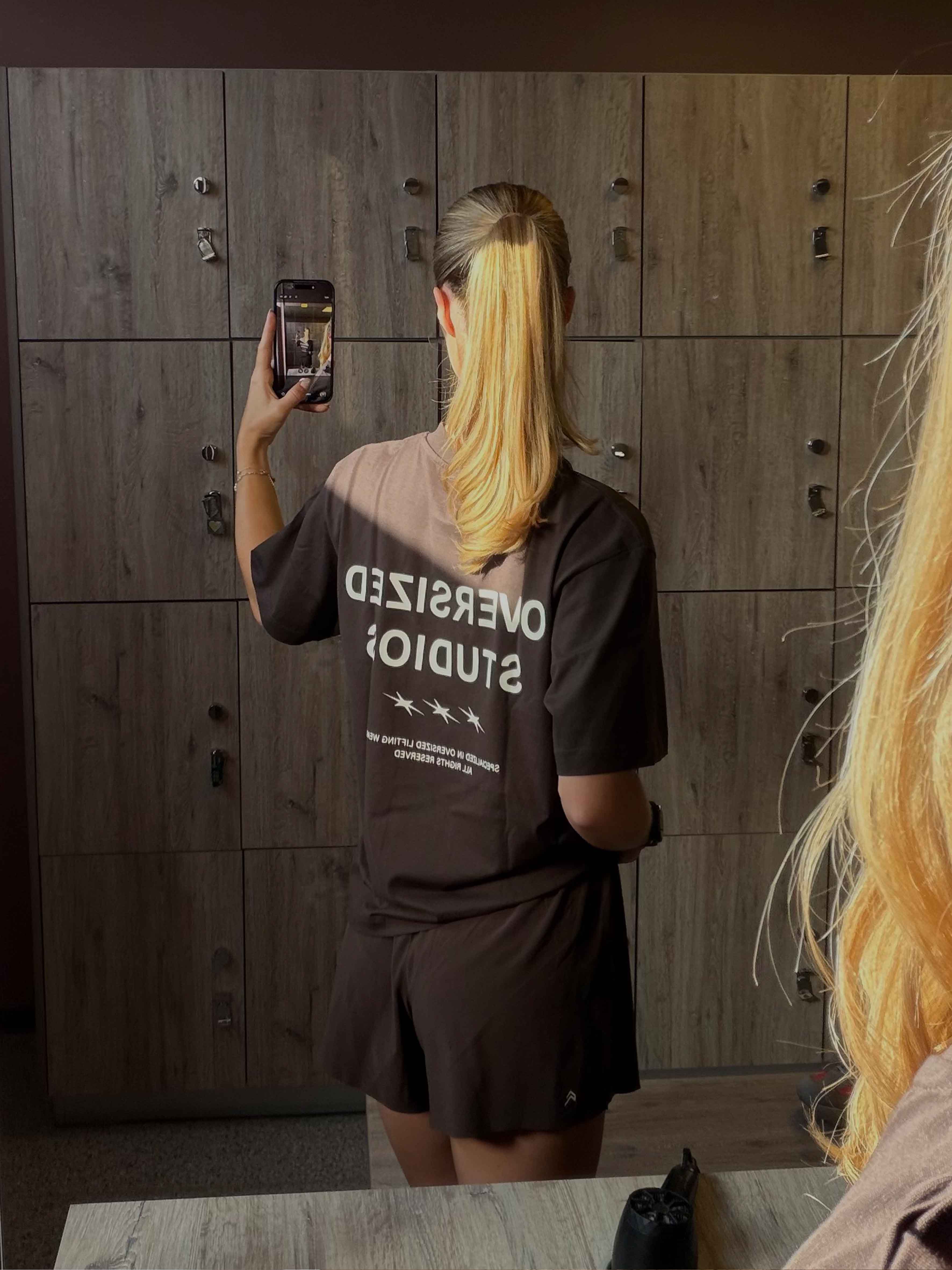 Confidence V2 Box Tee - Brown/White