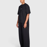 Tartan Baggy Sweatpants - Black/Blue