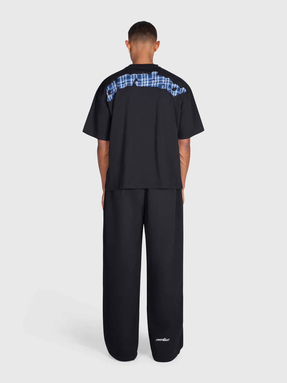 Tartan Arch Box Tee - Black/Blue