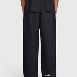 Tartan Baggy Sweatpants - Black/Blue