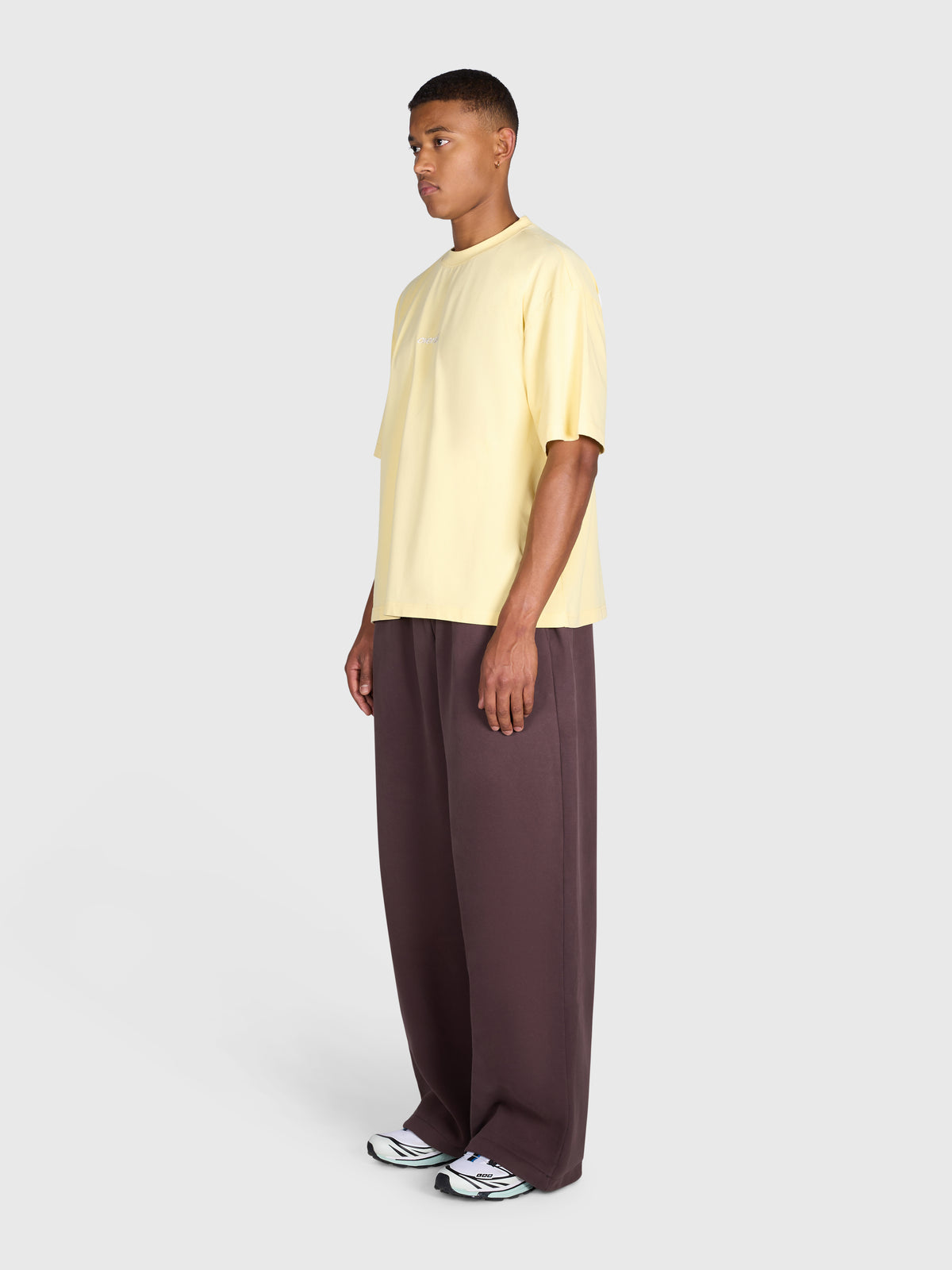 Tartan Baggy Sweatpants - Brown/Brown
