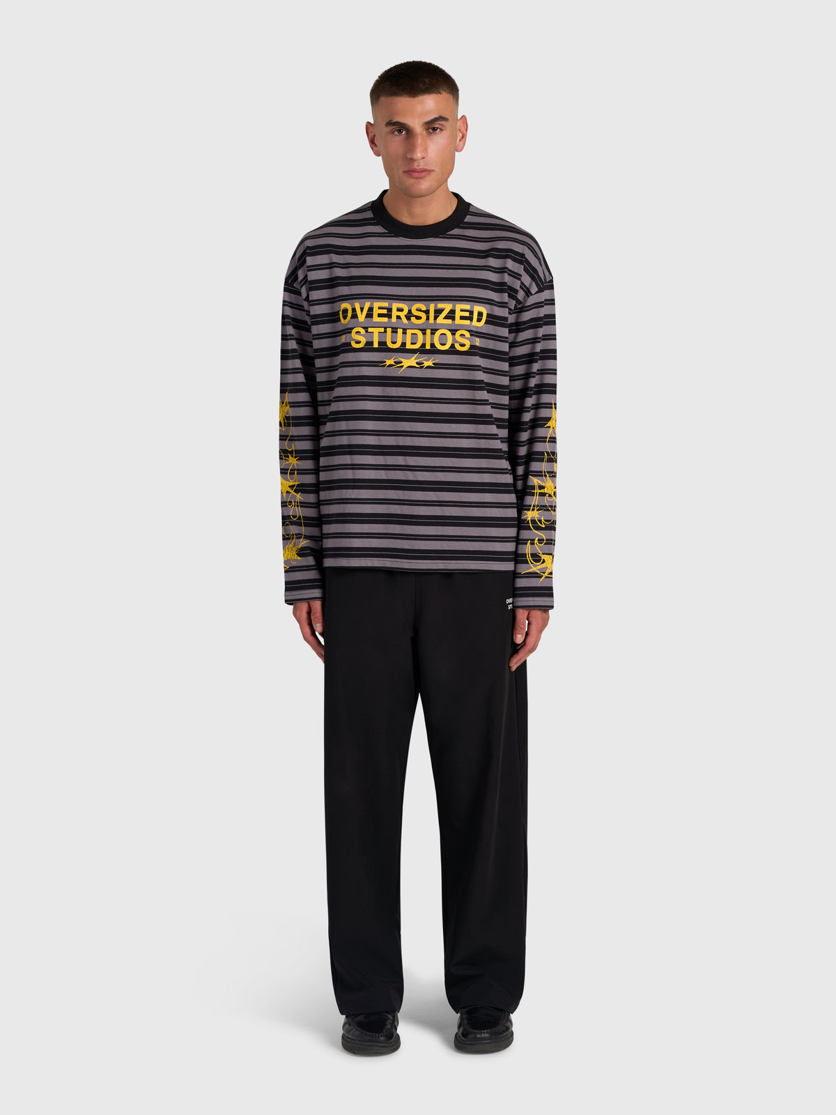 Robbery Printed Long Sleeve - Black/Yellow