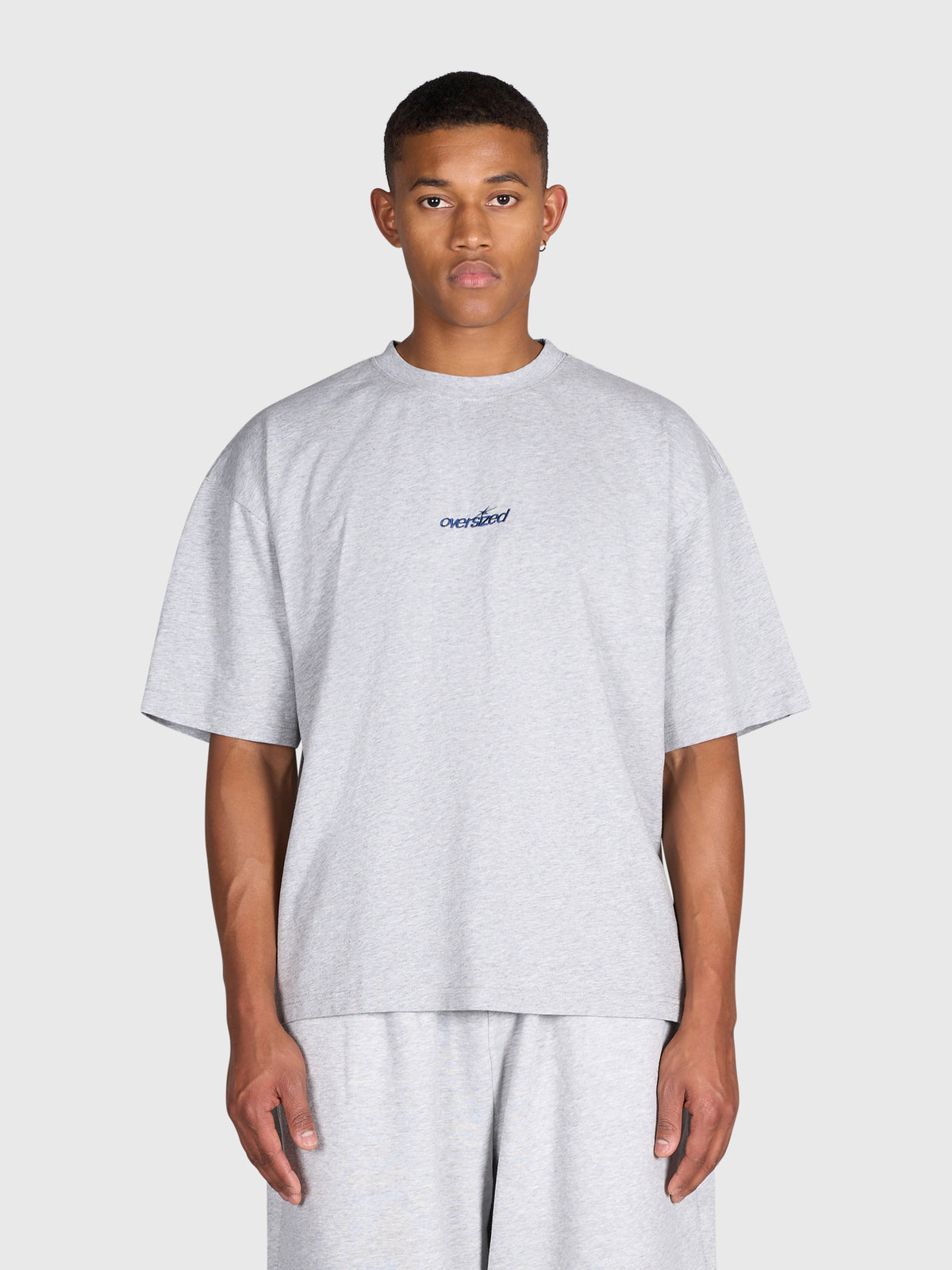 Tartan Arch Box Tee - Cloudy Grey/Blue