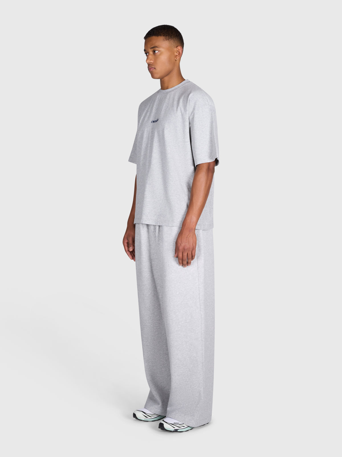 Tartan Arch Box Tee - Cloudy Grey/Blue
