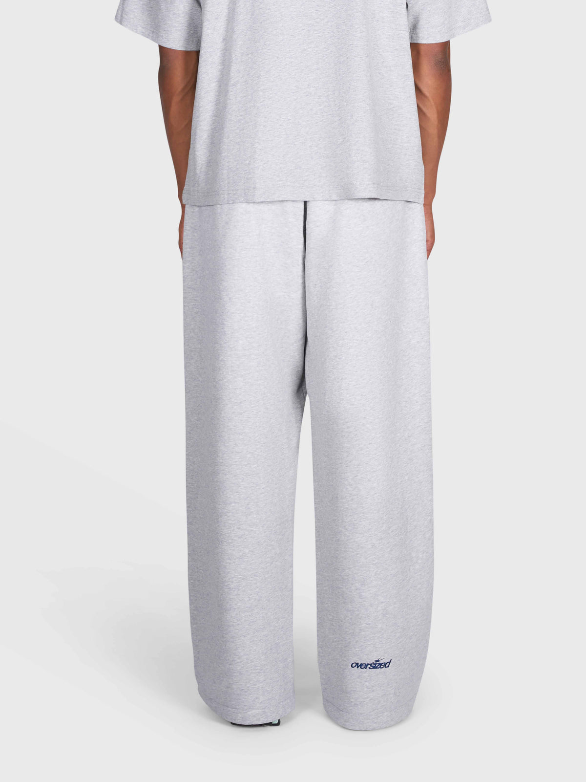 Tartan Baggy Sweatpants - Cloudy Grey/Blue