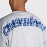 Tartan Arch Box Tee - Cloudy Grey/Blue