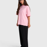 Confidence V2 Box Tee - Pink/White