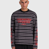 Robbery Printed Long Sleeve - Black/Red