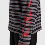 Robbery Printed Long Sleeve - Black/Red