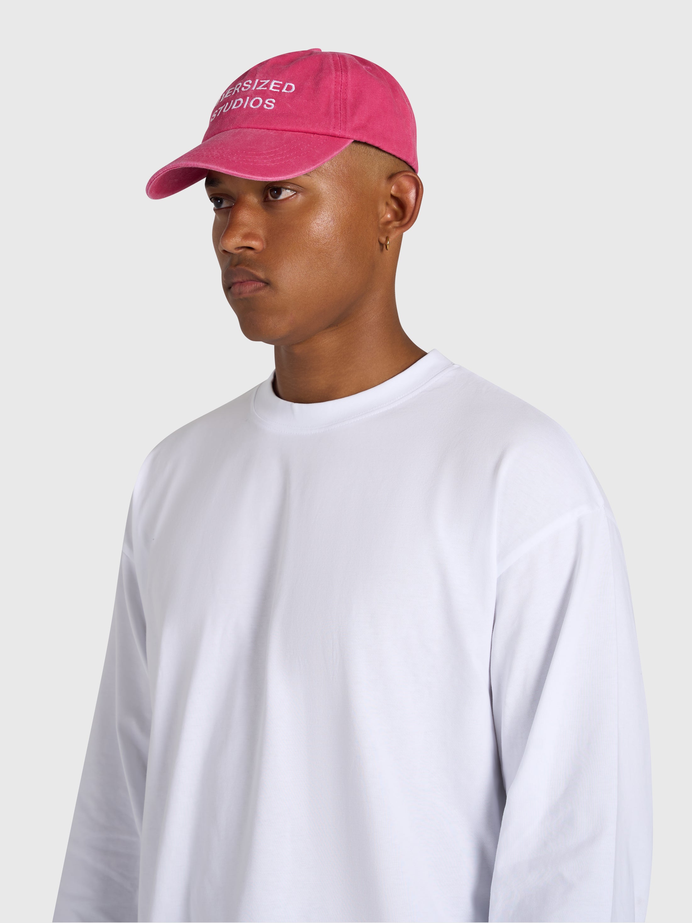 Confidence Cap - Vintage Pink/White