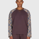 Tartan Raglan Long Sleeve - Brown/Brown