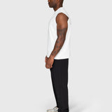 Heavyweight Cut Off Tee - White/Black