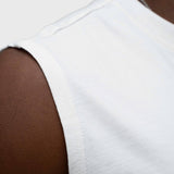 Heavyweight Cut Off Tee - White/Black